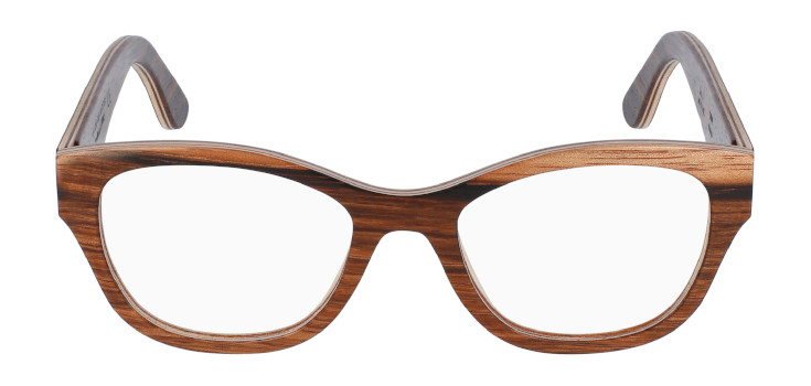 Exotic wood frames made of Zebrano on Amazing Eyewear